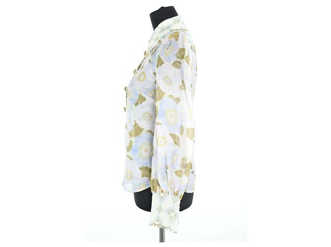 Zimmermann Camisa de lino verde - vista 3