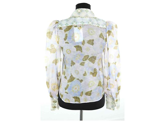 Zimmermann Camisa de lino verde - vista 5