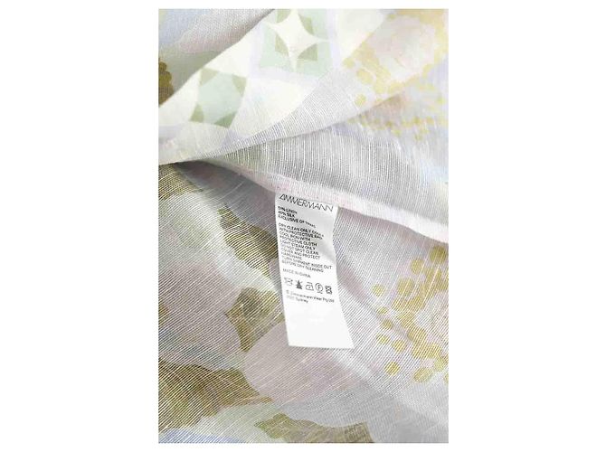 Zimmermann Camisa de lino verde - vista 7