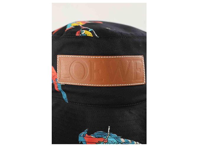 Loewe Chapeau en coton noir - vue 2