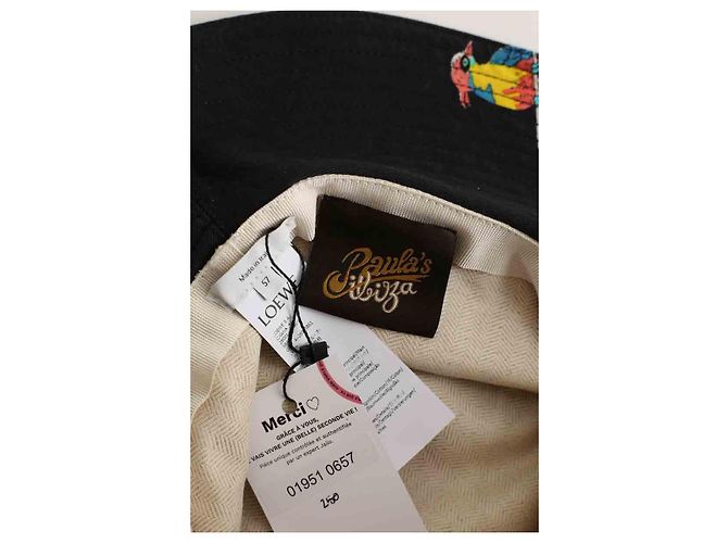 Loewe Chapeau en coton noir - vue 3
