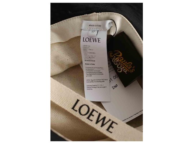 Loewe Chapeau en coton noir - vue 6