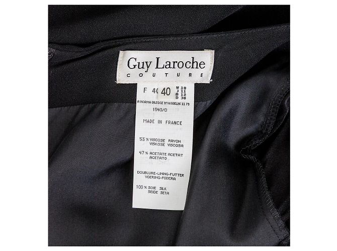 Autre Marque Abito Guy Laroche Couture Nero - vista 11