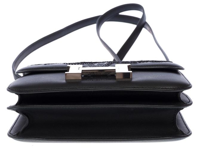 Hermès HERMES Constance Tasche aus schwarzem Leder - 102896 - Ansicht 10