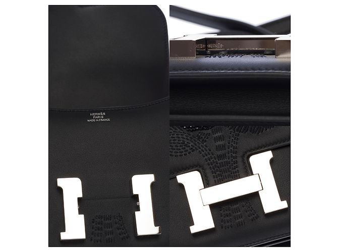 Hermès HERMES Constance Tasche aus schwarzem Leder - 102896 - Ansicht 6