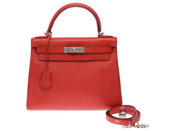 Hermès Bolsa HERMES Kelly 28 em Couro Rosa - 102866 - vista 3