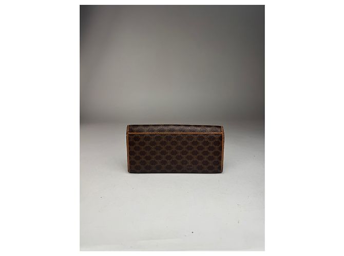 Céline Vintage Celine Triomphe Monogram Leather wallet brown - view 13