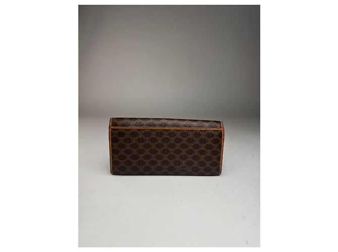 Céline Vintage Celine Triomphe Monogram Leather wallet brown - view 9