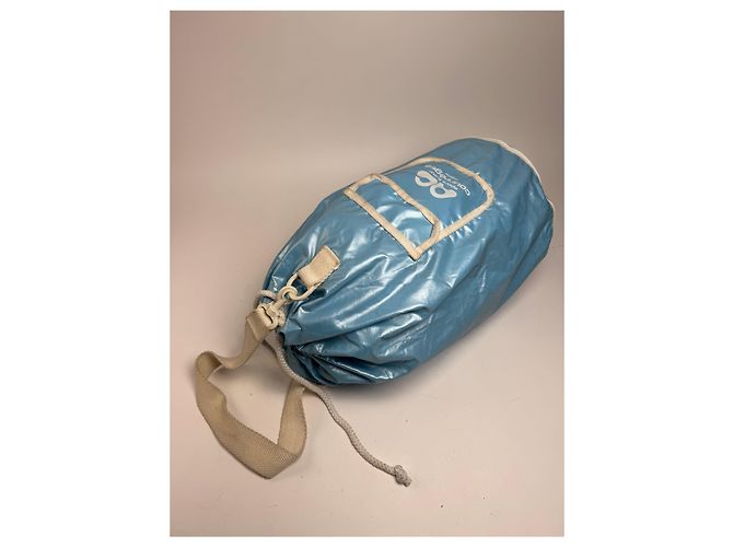 Vintage Courreges Paris Eisblaue Bucket Bag - Ansicht 6