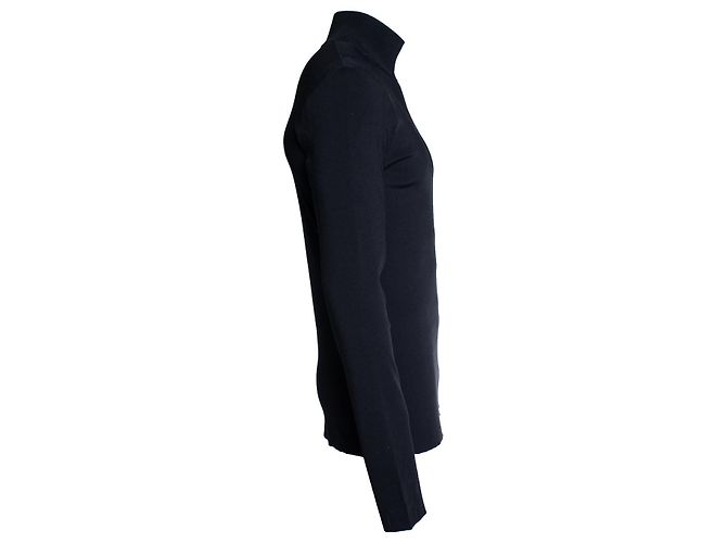 Bottega Veneta, schwarzer Stretch-Rollkragen - Ansicht 4