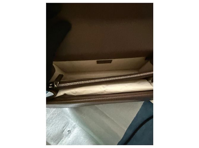Borsa a spalla Gucci Dionysus Jumbo GG Canvas Ebano Camel Cammello - vista 2