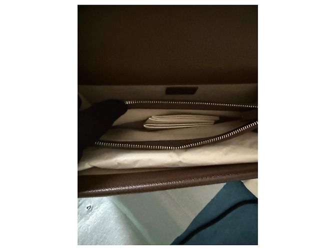 Borsa a spalla Gucci Dionysus Jumbo GG Canvas Ebano Camel Cammello - vista 5