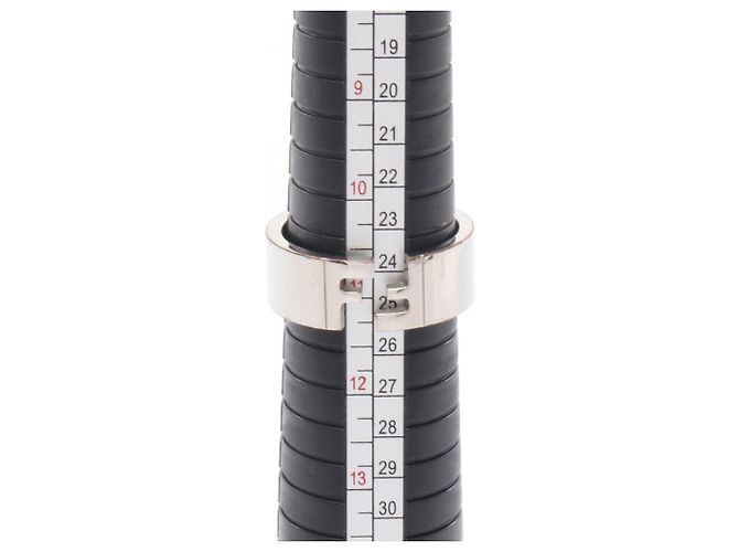 Bague à bande avec logo FF de Fendi - vue 5