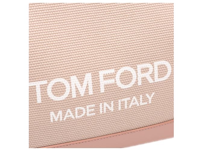 Tom Ford Braune Mini-Canvas-T-Schultertasche Fleisch - Ansicht 7