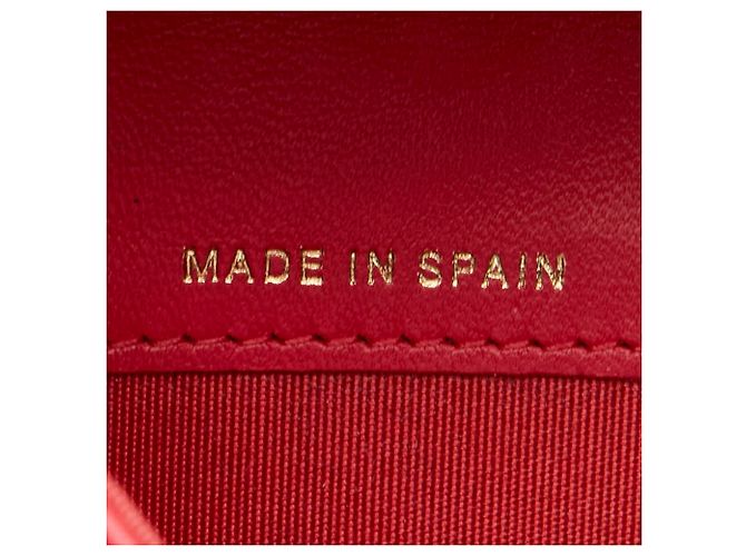 Estuche para tarjetas de visita de piel de cordero rosa Matelassé Chanel - vista 7
