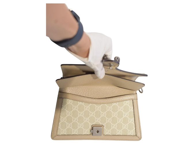Gucci Borsa a mano e a spalla media Dionysus GG Supreme monogrammata Beige - vista 11