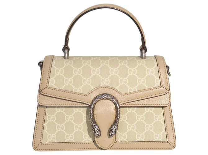 Gucci Borsa a mano e a spalla media Dionysus GG Supreme monogrammata Beige - vista 2