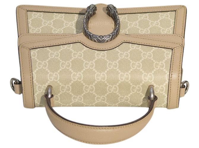 Gucci Borsa a mano e a spalla media Dionysus GG Supreme monogrammata Beige - vista 6