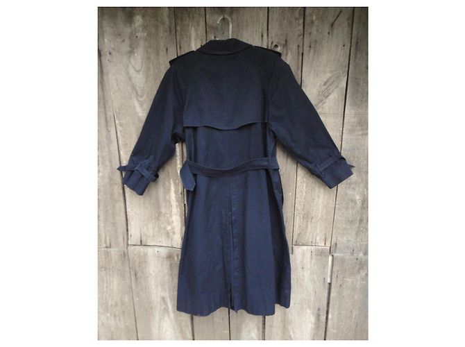 Trench Burberry Blu Navy - vista 4