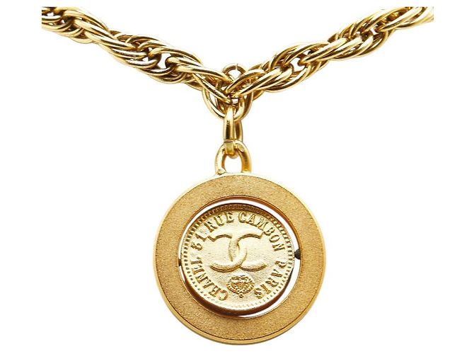 Cambon Collana Vintage Chanel Coco Mark D'oro - vista 2