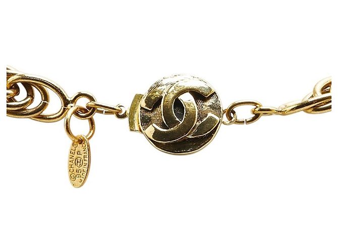Cambon Collana Vintage Chanel Coco Mark D'oro - vista 5