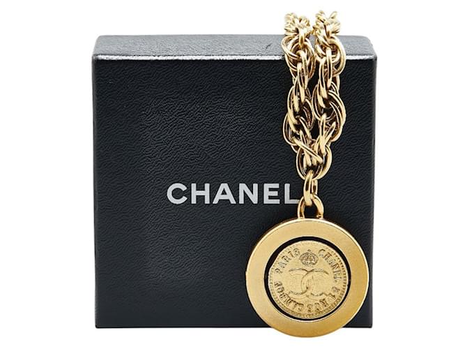 Cambon Collana Vintage Chanel Coco Mark D'oro - vista 7