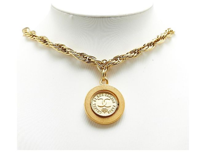 Cambon Collana Vintage Chanel Coco Mark D'oro - vista 8