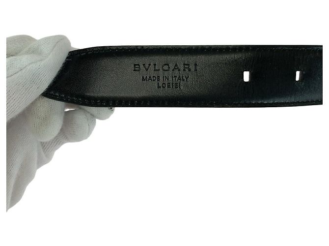 Bulgari BVLGARI Ledergürtel Schwarz - Ansicht 4