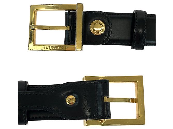 Bulgari BVLGARI Ledergürtel Schwarz - Ansicht 5