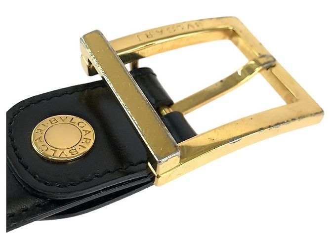 Bulgari BVLGARI Ledergürtel Schwarz - Ansicht 8