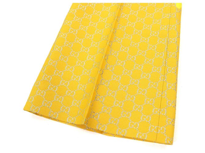 Gucci GG Jacquard Schlaghosen Gelb - Ansicht 6