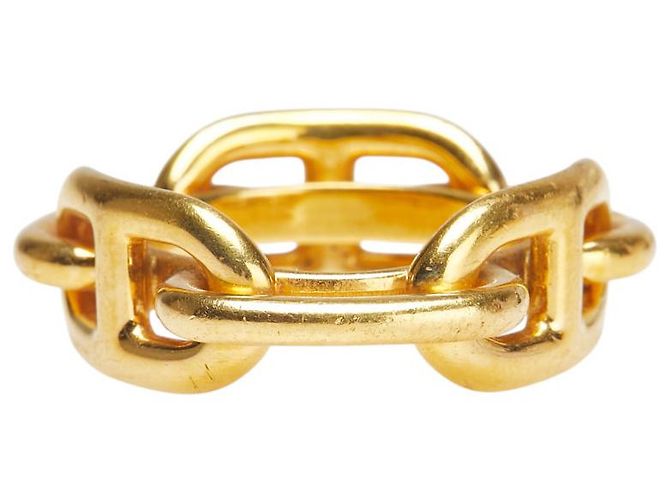 Ring Anneau de foulard Chaîne d'Ancre Hermès Doré - vue 3