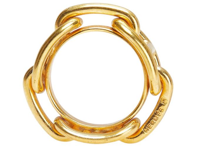 Ring Anneau de foulard Chaîne d'Ancre Hermès Doré - vue 5