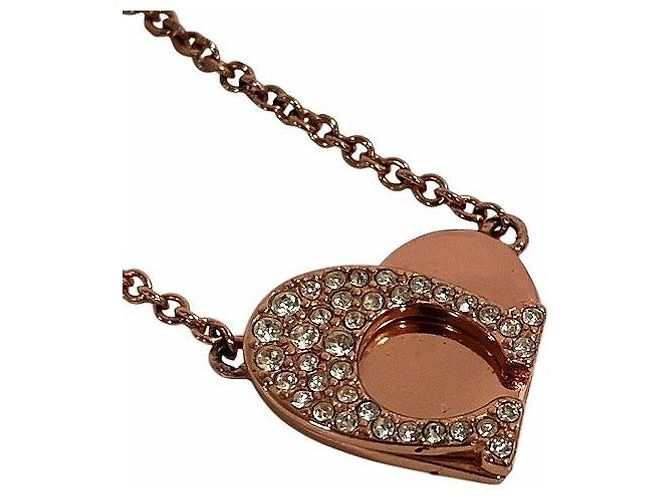 Collana in pietra con logo a forma di cuore Coach - vista 4