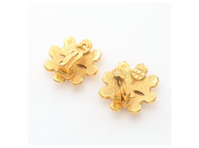 Orecchini a clip placcati in oro Chanel Coco Mark D'oro - vista 2