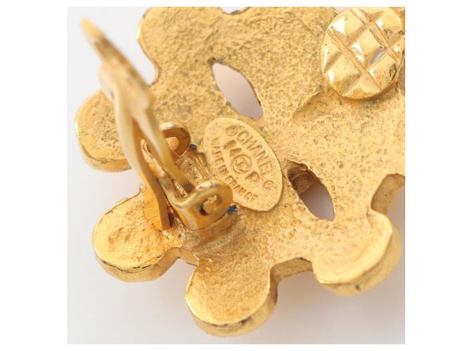 Orecchini a clip placcati in oro Chanel Coco Mark D'oro - vista 3