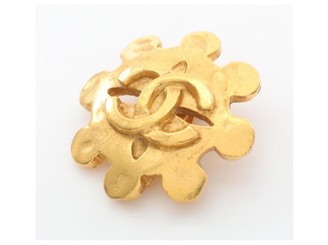 Orecchini a clip placcati in oro Chanel Coco Mark D'oro - vista 5