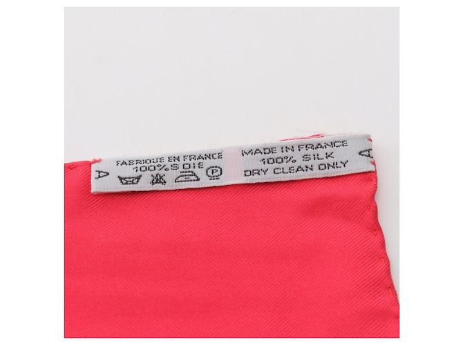 Foulard in Seta Carré 90 Petite Main Hermès Rosso Multicolore - vista 3