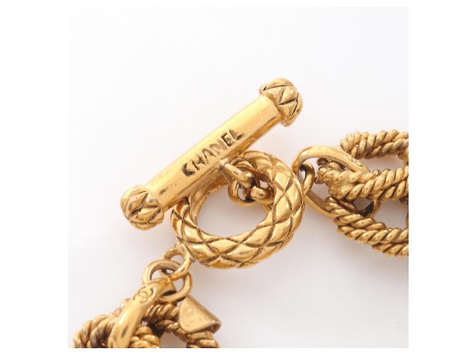 Bracciale charm placcato oro Chanel Coco Mark D'oro - vista 3