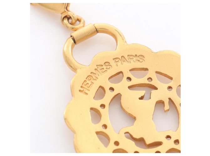 Collana Pendente Cavallo Fiore Hermès D'oro - vista 3