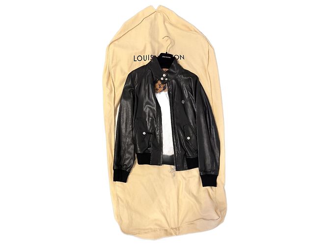 Louis Vuitton Bomberjacke Schwarz Lammleder - Ansicht 2