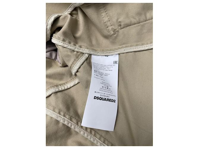 Giacca Dsquared2 Beige in Cotone - vista 4