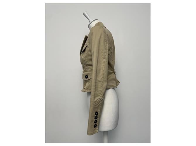 Giacca Dsquared2 Beige in Cotone - vista 7
