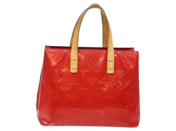 LOUIS VUITTON Borsa a Mano Monogram Vernis Reade PM Rossa M91088 LV Auth gh710 Rosso - vista 13