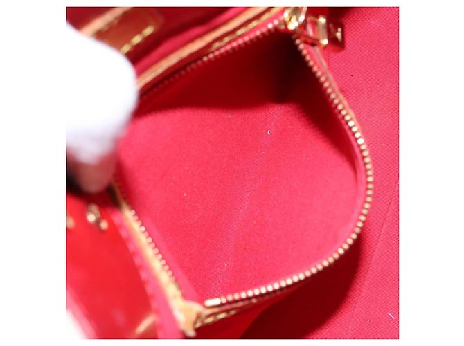 LOUIS VUITTON Borsa a Mano Monogram Vernis Reade PM Rossa M91088 LV Auth gh710 Rosso - vista 21