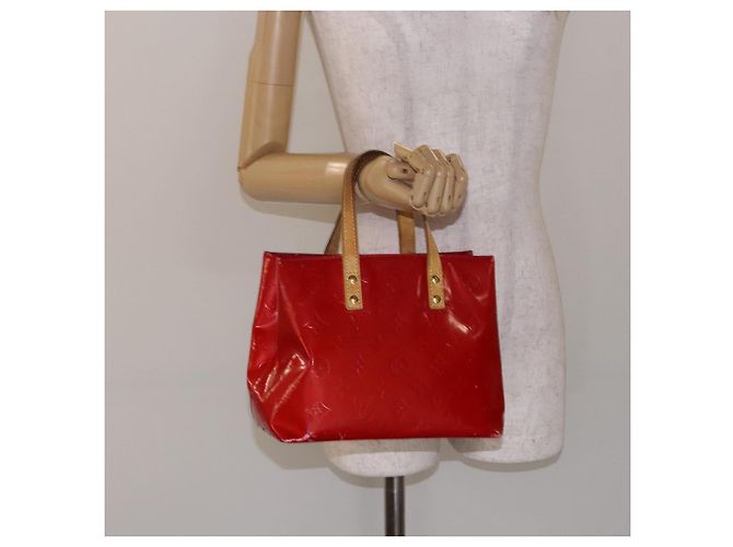 LOUIS VUITTON Borsa a Mano Monogram Vernis Reade PM Rossa M91088 LV Auth gh710 Rosso - vista 22