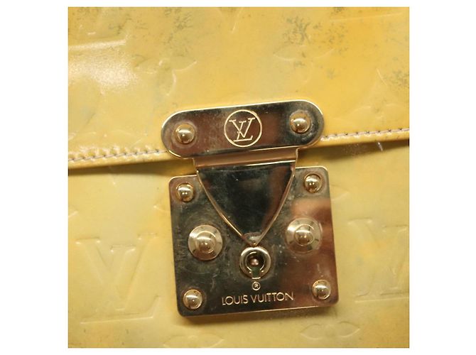 LOUIS VUITTON Borsa a mano Spring Street Monogram Vernis Grigio M91029 LV Auth 140857 - vista 10
