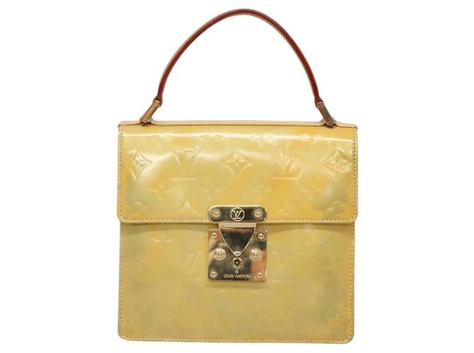LOUIS VUITTON Borsa a mano Spring Street Monogram Vernis Grigio M91029 LV Auth 140857 - vista 13