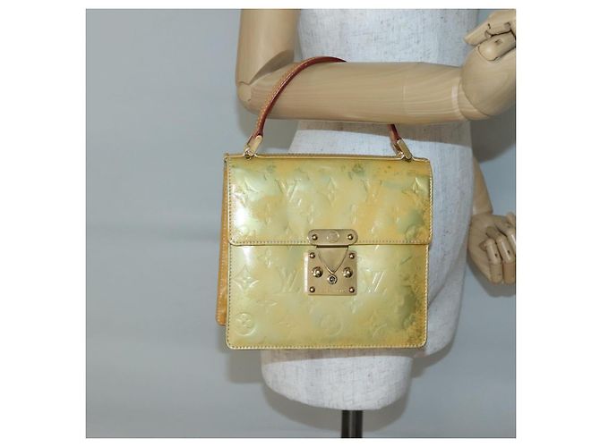 LOUIS VUITTON Borsa a mano Spring Street Monogram Vernis Grigio M91029 LV Auth 140857 - vista 20