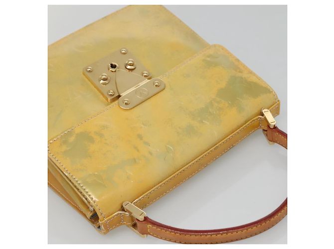 LOUIS VUITTON Borsa a mano Spring Street Monogram Vernis Grigio M91029 LV Auth 140857 - vista 6